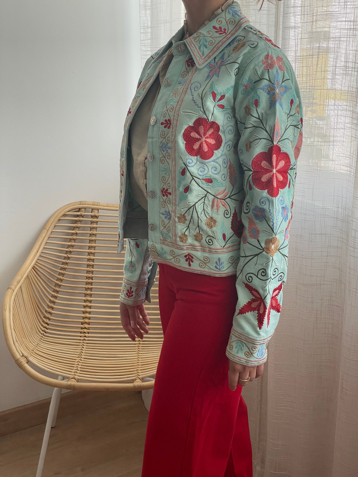 Chaqueta Primavera verde agua