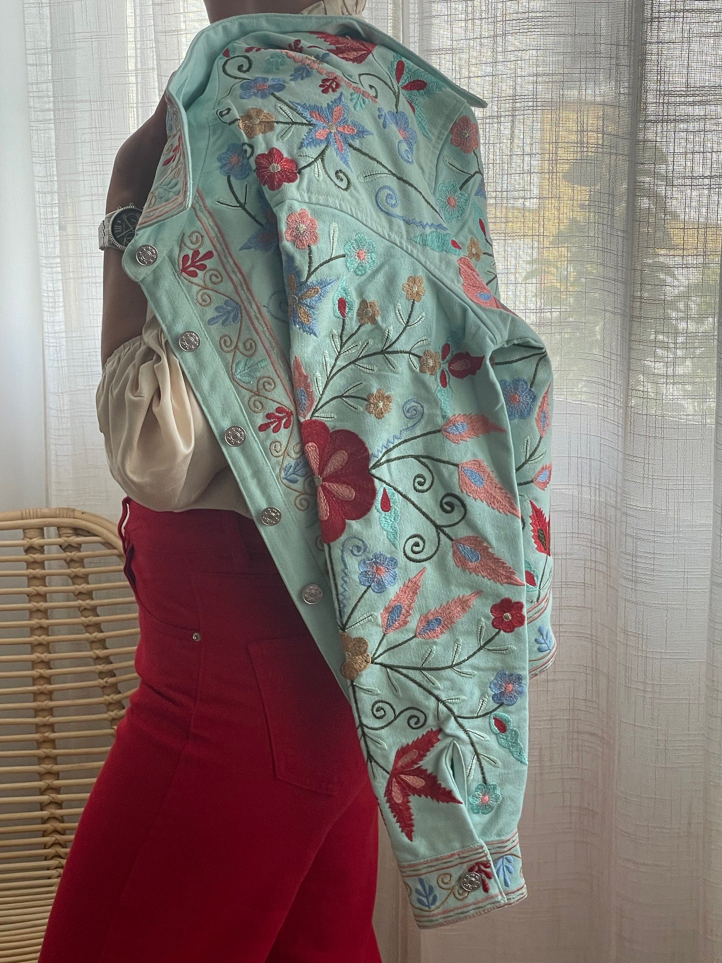 Chaqueta Primavera verde agua